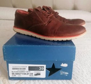 Zapatos de piel Cetti Marrones Talla 39