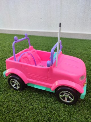 Coche Descapotable Barbie Rosa y Verde