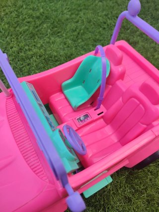 Coche Descapotable Barbie Rosa y Verde