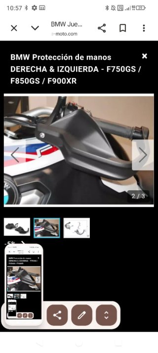 Paramanos BMW F750/850/900 Originales