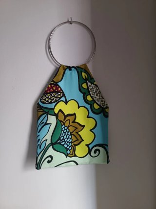 Bolso de mano con estampado floral