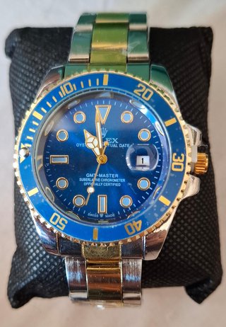 Reloj de cuarzo GMT-Master Oro y Plata