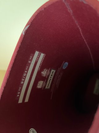 Botas de agua Hunter rojas Talla 34