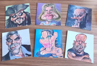 Caricaturas Estrellas música y cine El Jueves