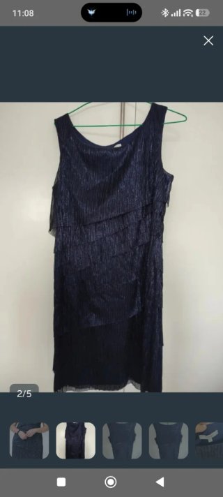 Vestido de fiesta azul