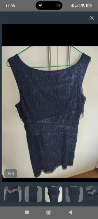 Vestido de fiesta azul