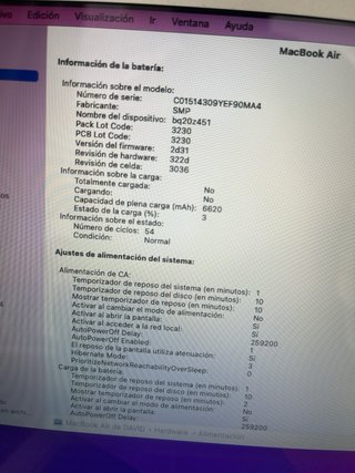 MacBook Air 2017 I5 / 8GB RAM 256GB SSD