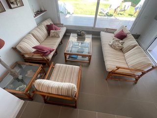 Conjunto 3 Sofás Bambú y Cristal (en L’Escala)