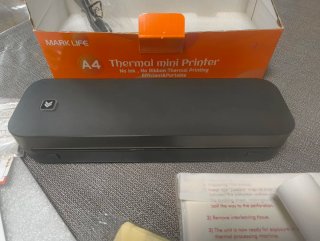 Mini impresora térmica MARK LIFE + PAQUETES HOJAS