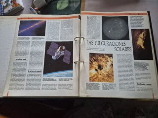 Astronomía en fascículos en libros de anillas