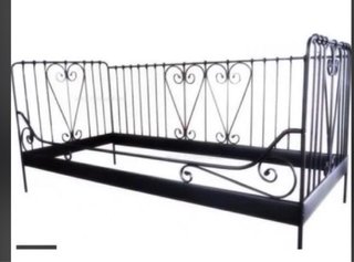 Diván de Metal Negro 190x90