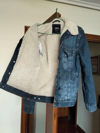 Chaqueta Vaquera Zara con Borreguillo