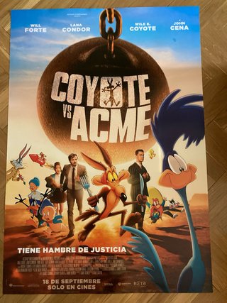 Póster Película Coyote vs Acme