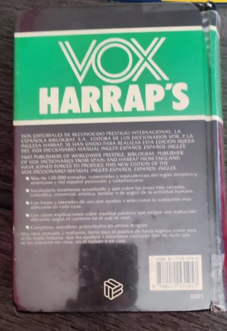 Diccionario manual English-Spanish, español-inglés