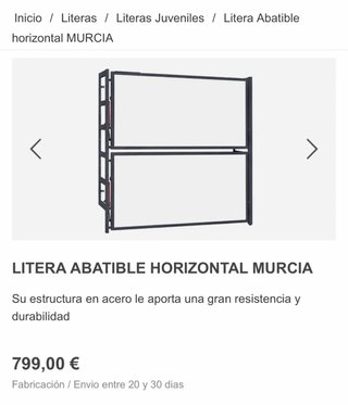 Litera Abatible Horizontal Murcia