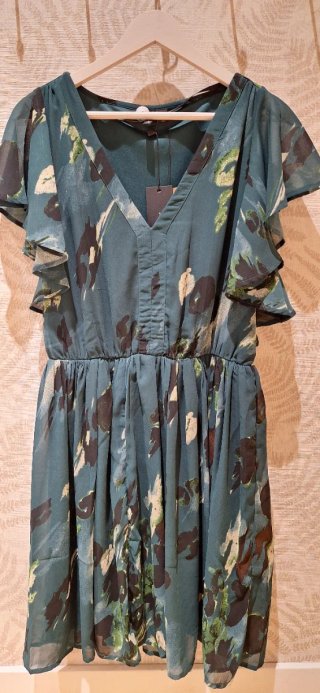 Vestido Verde Floreado