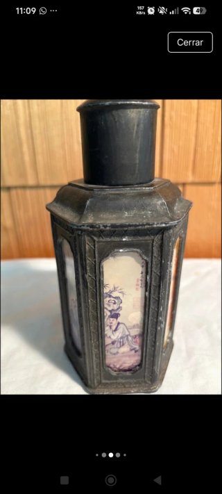 Botella Antigua Dinastía Qing Sxix