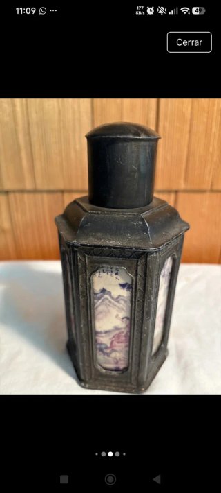 Botella Antigua Dinastía Qing Sxix