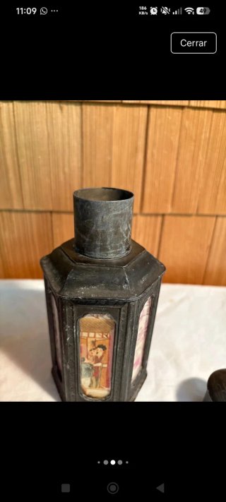 Botella Antigua Dinastía Qing Sxix