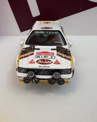 Bebé y juguetes Coche scalextric audi quattro efecto nieve