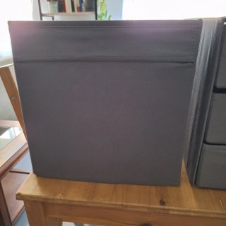 Cubo organizador 3 Cajones  + cubo en gris Ikea