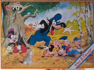 Puzzle Vintage Disney Los Tres Cerditos JUMBO