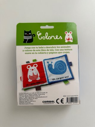 Libro de tela sensorial para bebés 0-3 años