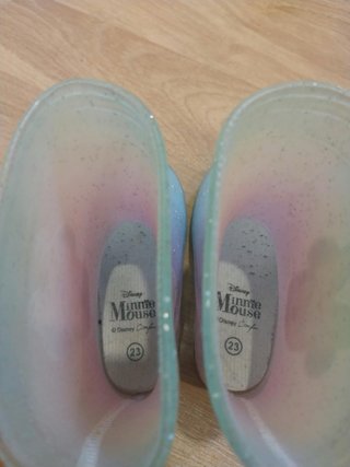 Botas de agua Minnie Mouse con purpurina