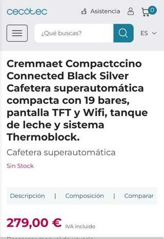 Cafetera Superautomática Cecotec