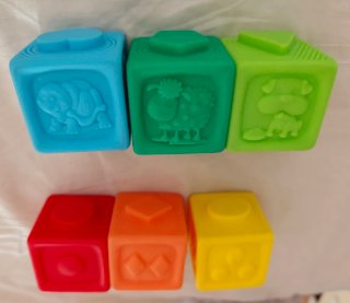 Set de 6 Cubos de Apilar para Bebé