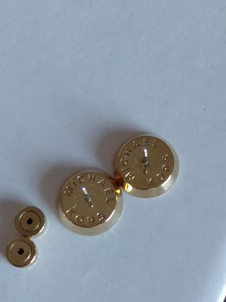 Pendientes Michael Kors MK Dorados y Negros