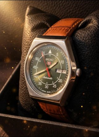 Reloj Seiko 5 Esfera Verde Automático Vintage