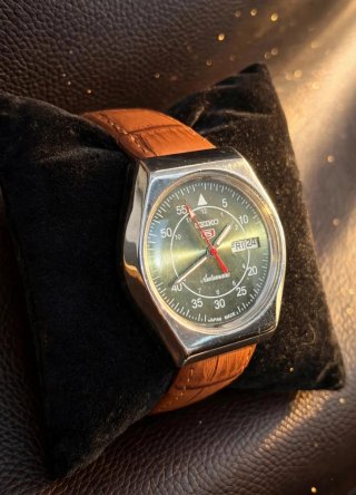 Reloj Seiko 5 Esfera Verde Automático Vintage
