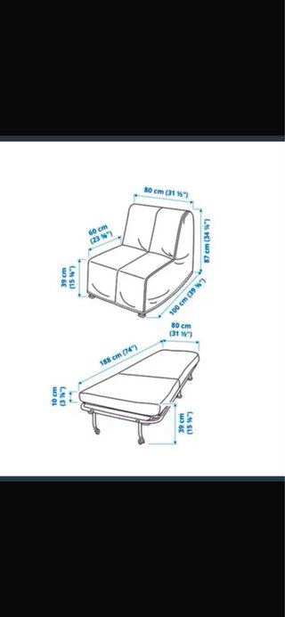 Sofá Cama Individual AVILA Ikea