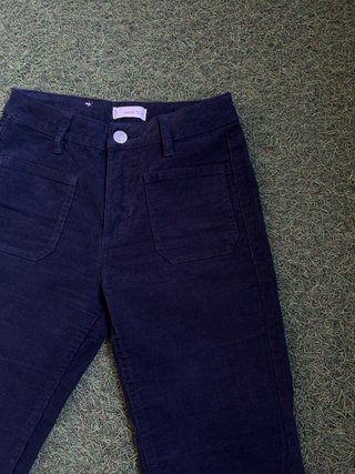 Pantalón de Pana Azul Marino Mango