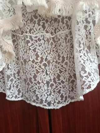 Vestido Ibicenco Encaje Blanco/Beige