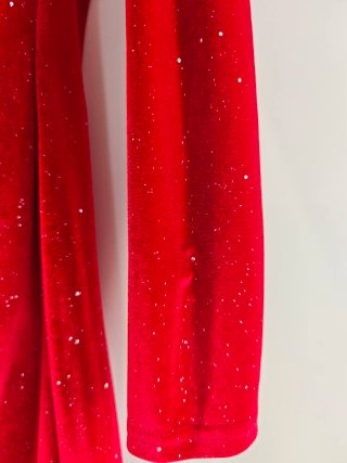 Vestido de fiesta rojo brillante