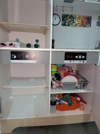 Cocinita de madera de 3 cuerpos