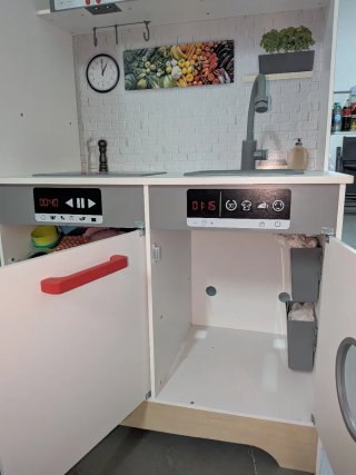 Cocinita de madera de 3 cuerpos