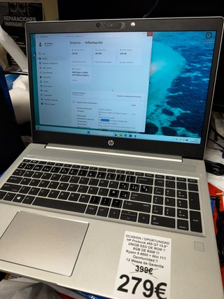 HP ProBook 455 G7 15.6 Ryzen 5 8GB RAM 256GB SSD