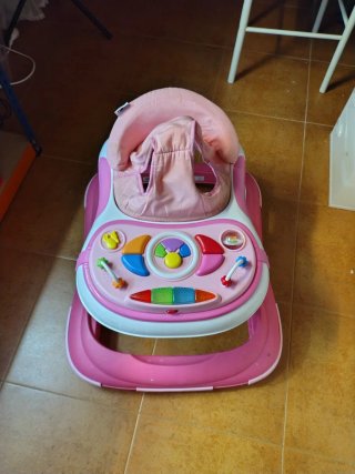 Andador para Bebé Rosa