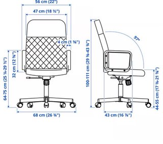 Silla giratoria negra