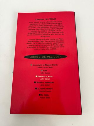 Libro Leaving Las Vegas