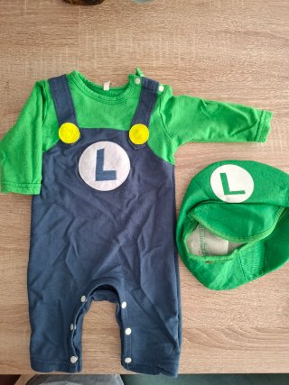 Disfraz de Luigi para bebé