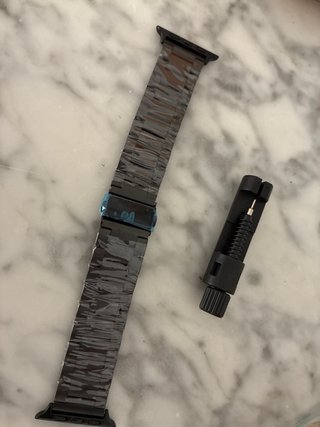Correa de Eslabones para Apple Watch Negra No orig