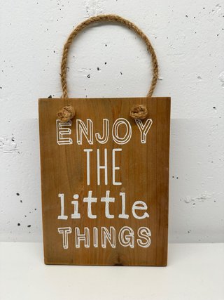 Cartel Madera Enjoy the Little Things