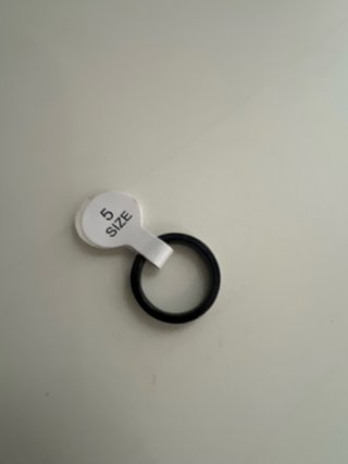 Anillo inox negro