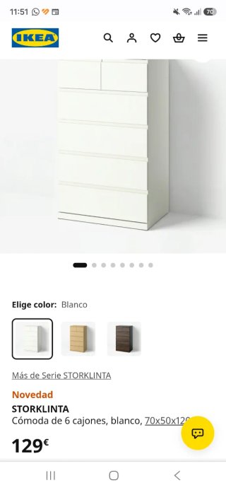 Cómoda IKEA Blanca