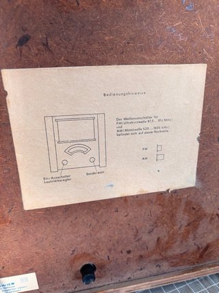 Radio Vintage RFT NR84 (DDR)