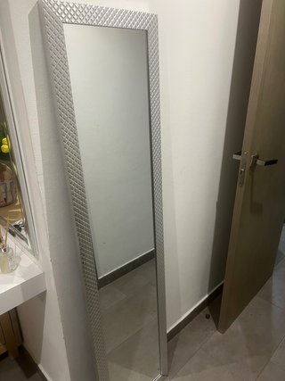Espejo de Pared Plateado 37,5x155 cm